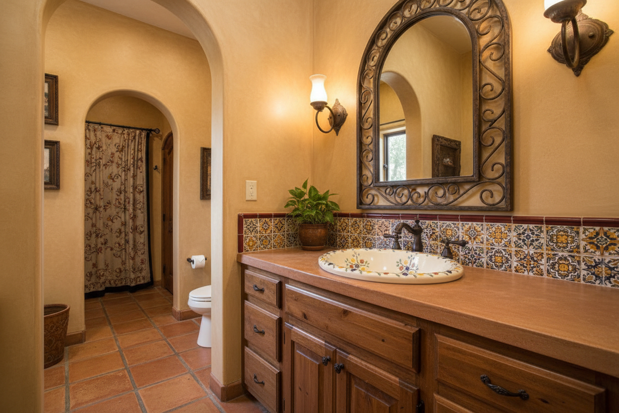 Custom Oval Talavera Bouquet Sink