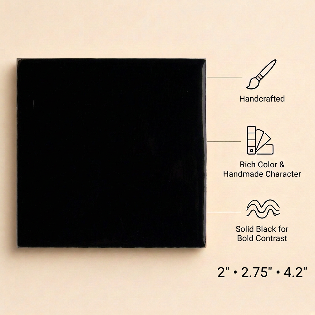 Black Talavera tile feature graphic