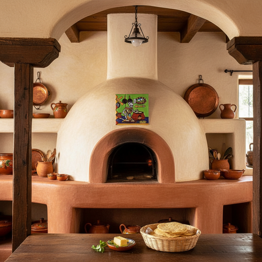 Tortilla Maker Day Of The Dead Clay Tile