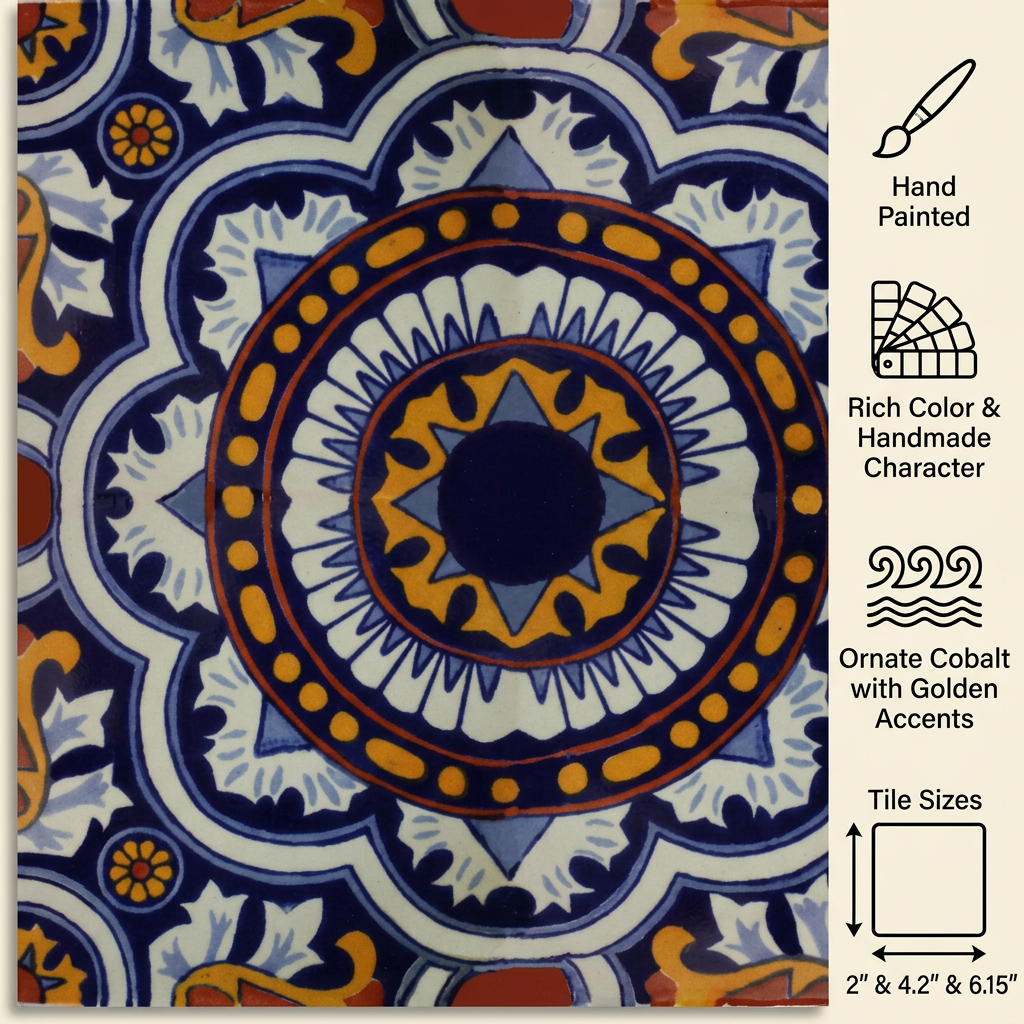 Full Moroccan Talavera tile feature graphic