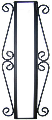 Vertical Scroll Wrought Iron Desert Tile Frame