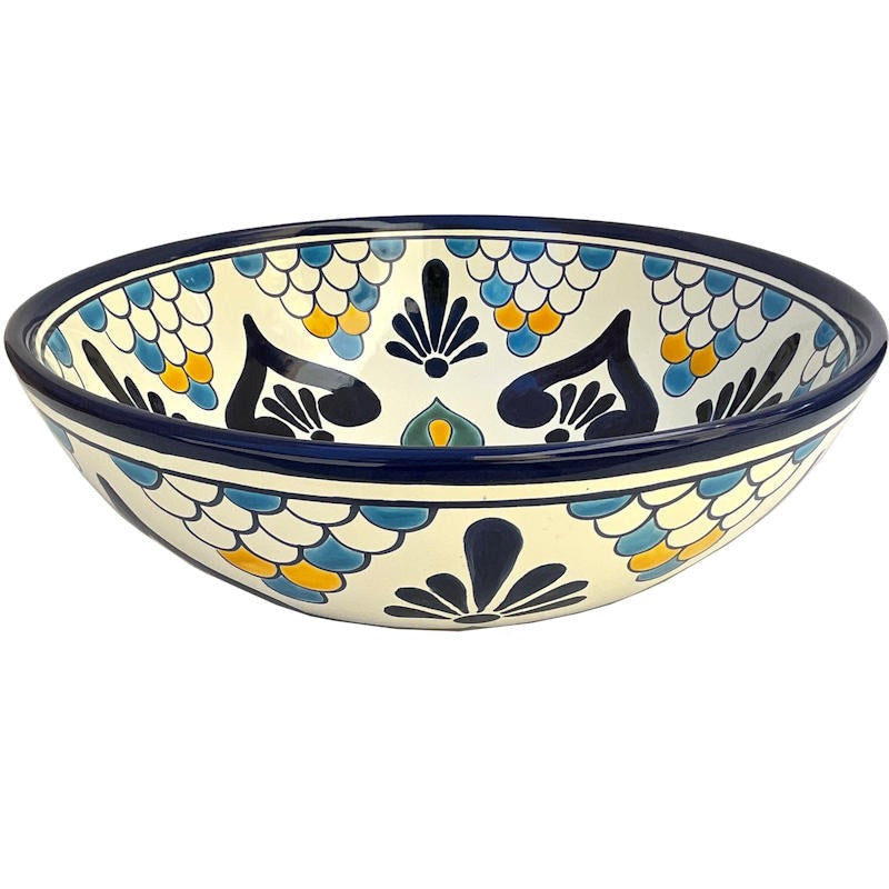 16" Montijo Round Ceramic Talavera Vessel Sink