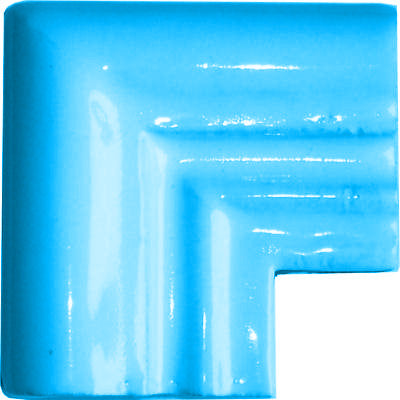 Aqua Blue Chair Rail Corner Molding