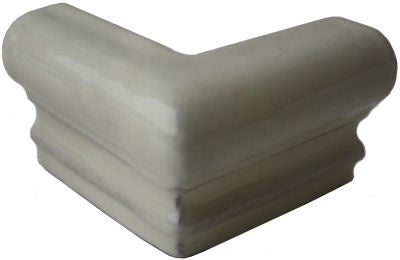Mexican White Chair Rail Corner Molding
