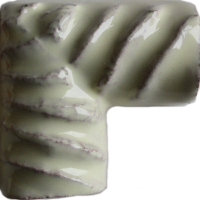 Mexican White Talavera Clay Rope Corner