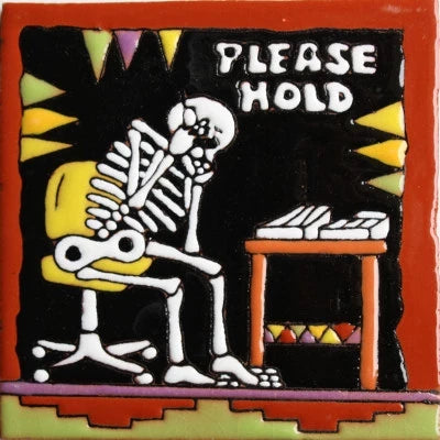 The Clerk Day Of The Dead Clay Tile