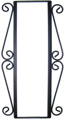 Vertical Scroll Wrought Iron Hacienda Tile Frame
