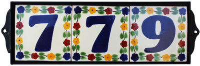 Plain Wrought Iron Blue Tile Frame