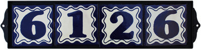 Plain Wrought Iron Blue Tile Frame
