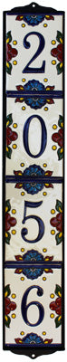 Vertical Plain Wrought Iron Mission Tile Frame