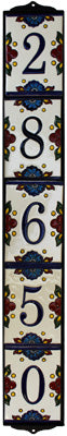 Vertical Plain Wrought Iron Mission Tile Frame
