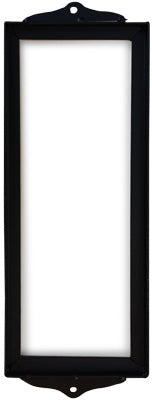 Vertical Plain Wrought Iron Mission Tile Frame