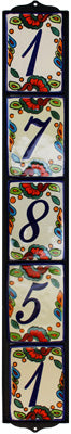 Vertical Plain Wrought Iron Hacienda Tile Frame