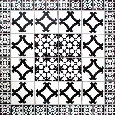 Corella Mexican Tile Backsplash Mural