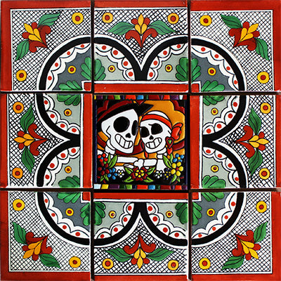 Pamplona Mexican Tile Backsplash Mural