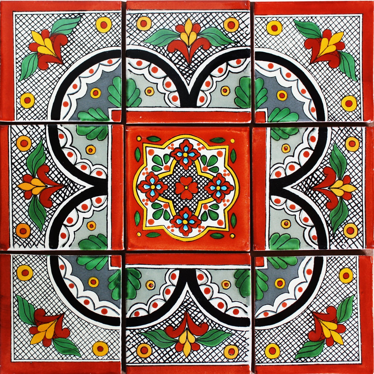 Sopeira Mexican Tile Set Backsplash Mural