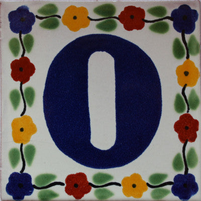 Bouquet Talavera Tile Numbers