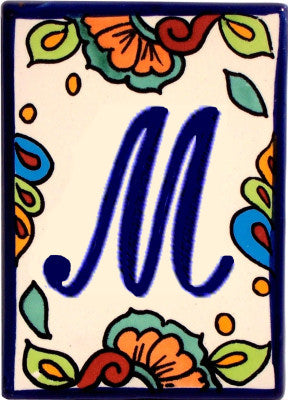 Hacienda Talavera Tile Letters