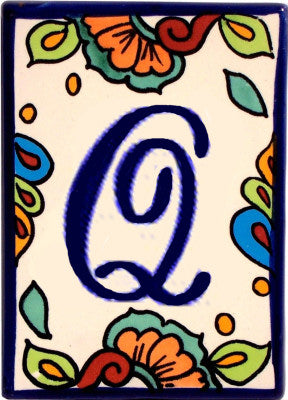 Hacienda Talavera Tile Letters