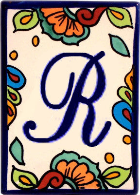 Hacienda Talavera Tile Letters