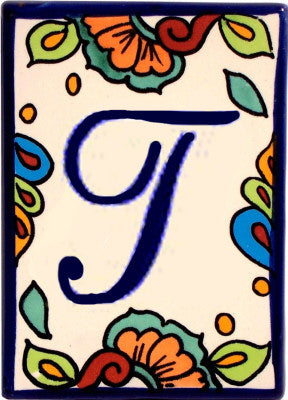 Hacienda Talavera Tile Letters