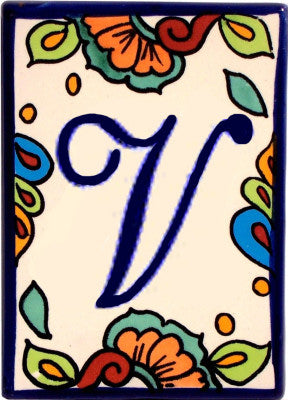 Hacienda Talavera Tile Letters