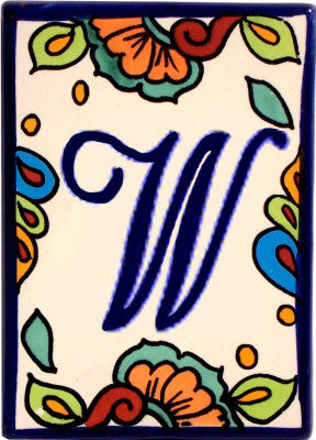 Hacienda Talavera Tile Letters