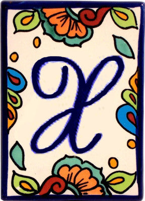 Hacienda Talavera Tile Letters