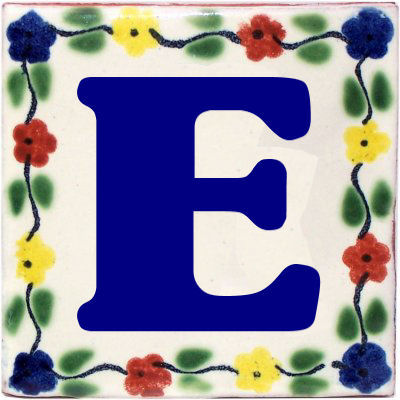 Bouquet Talavera Clay House Letters
