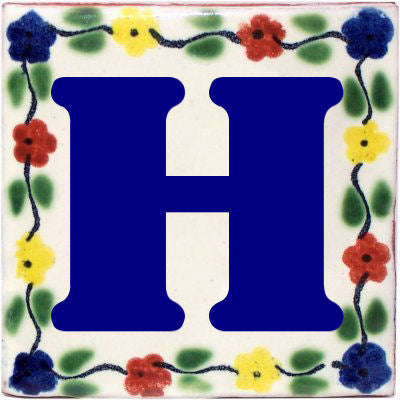 Bouquet Talavera Clay House Letters