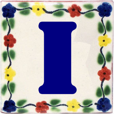 Bouquet Talavera Clay House Letters
