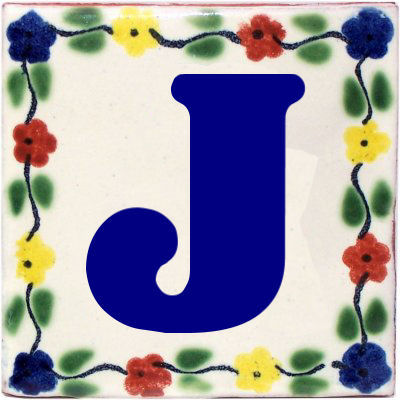 Bouquet Talavera Clay House Letters