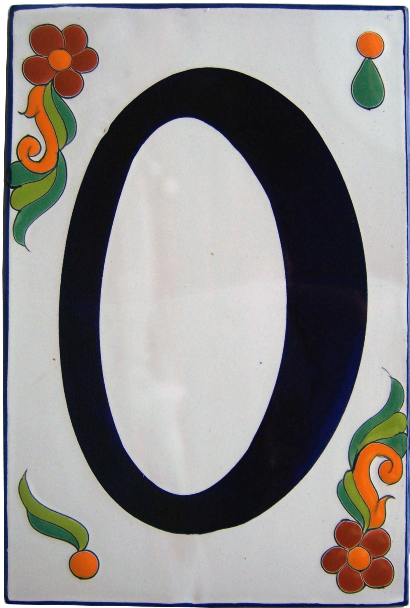Big Talavera Ceramic Building Numbers