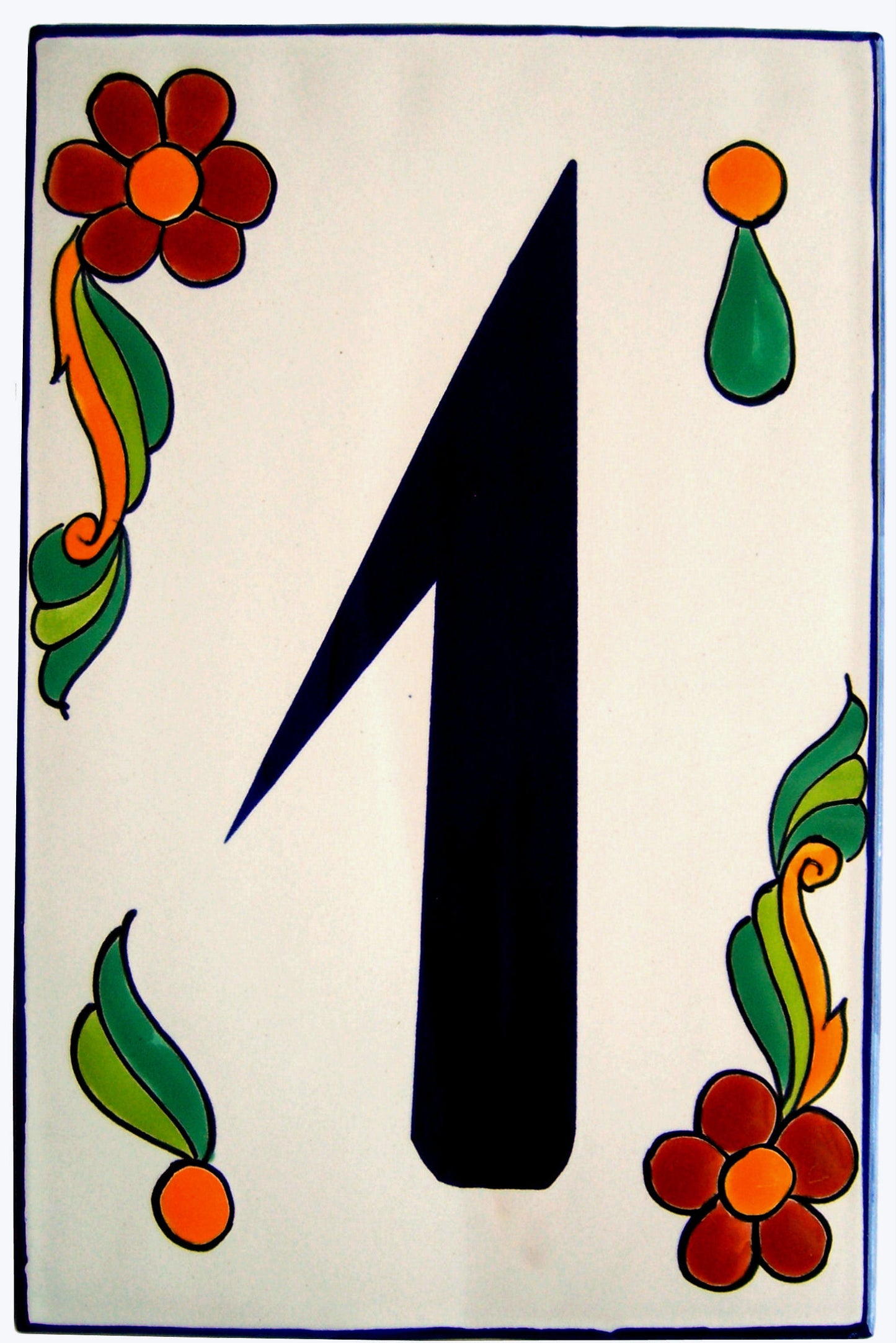 Big Talavera Ceramic Building Numbers
