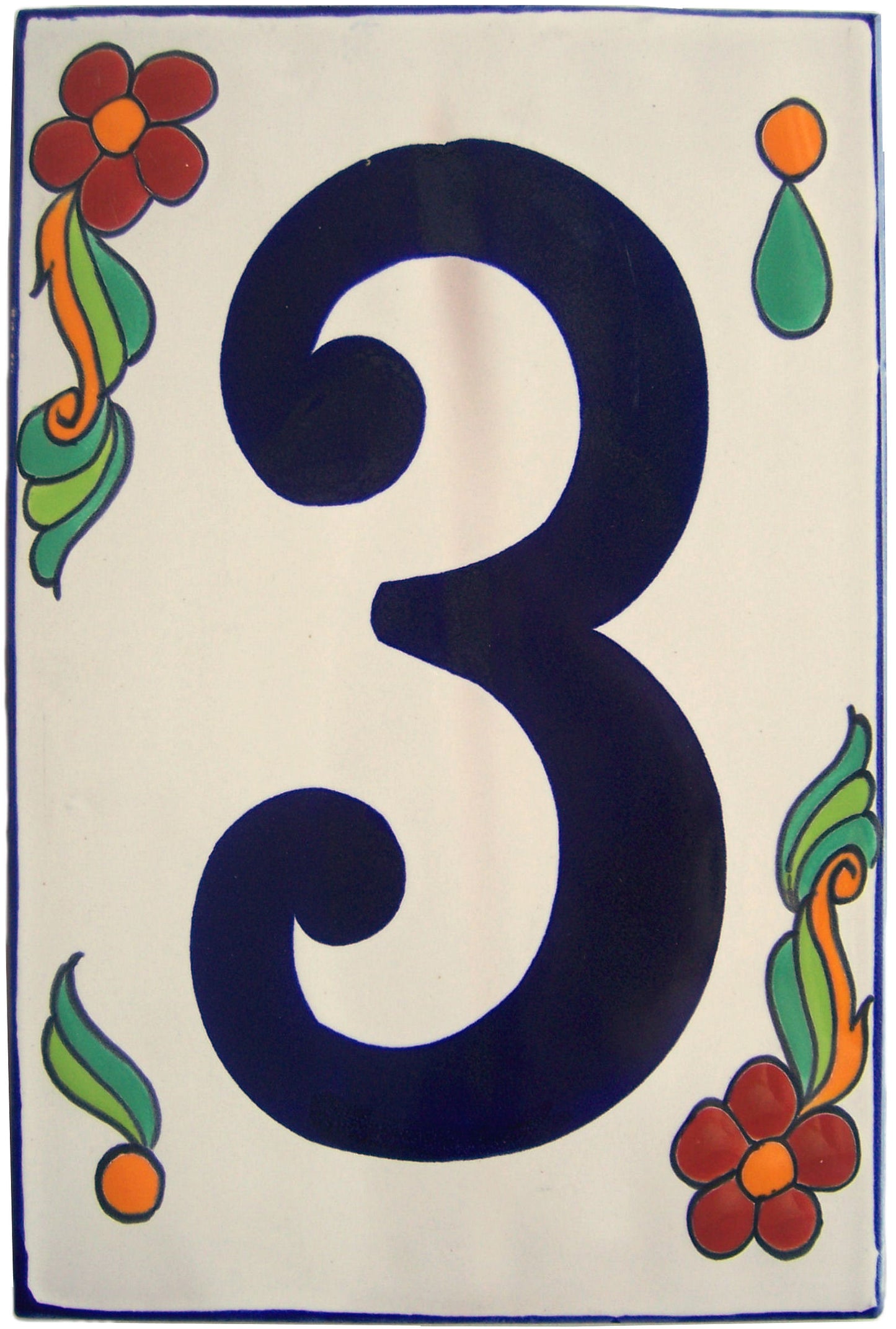 Big Talavera Ceramic Building Numbers