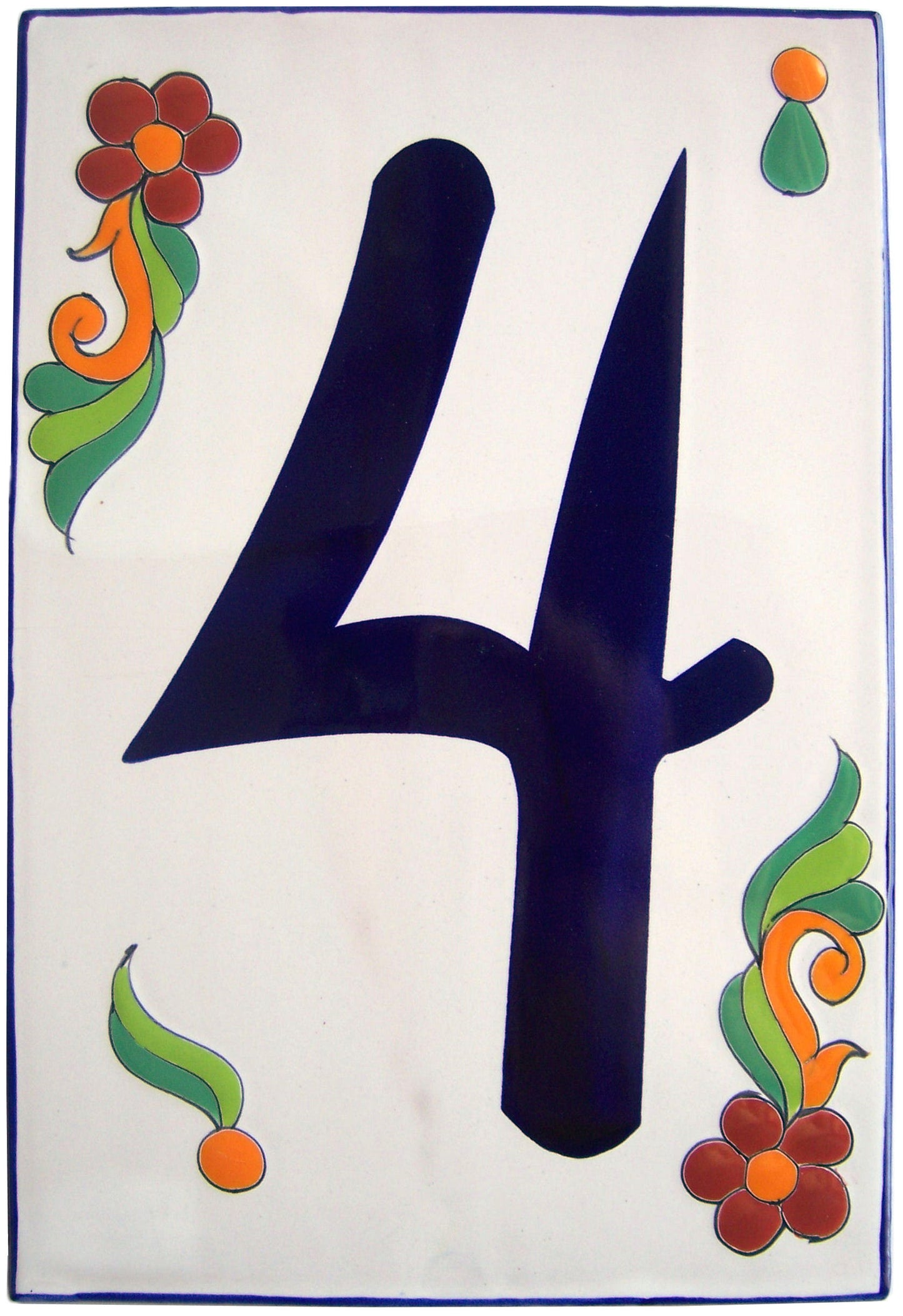 Big Talavera Ceramic Building Numbers
