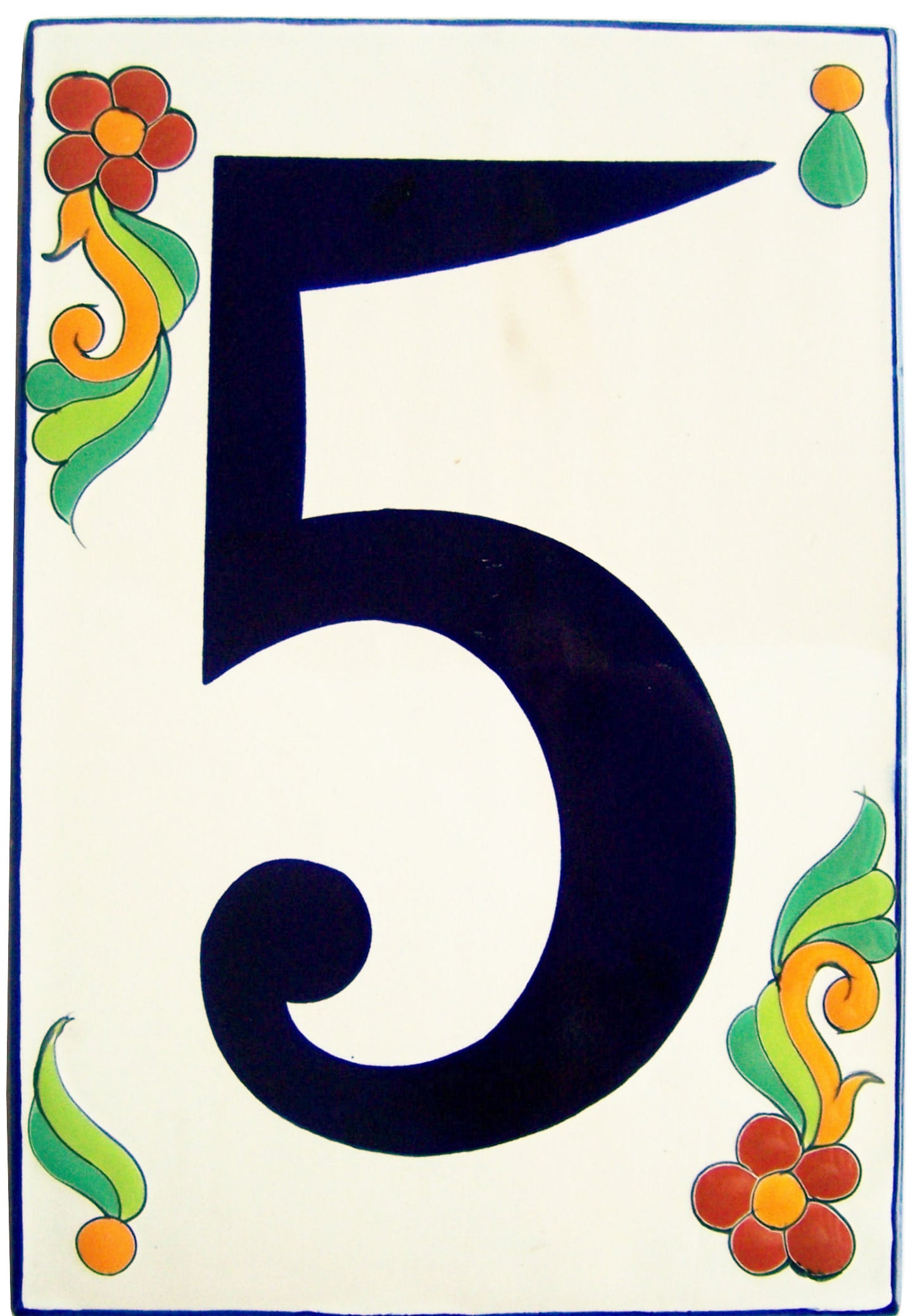 Big Talavera Ceramic Building Numbers