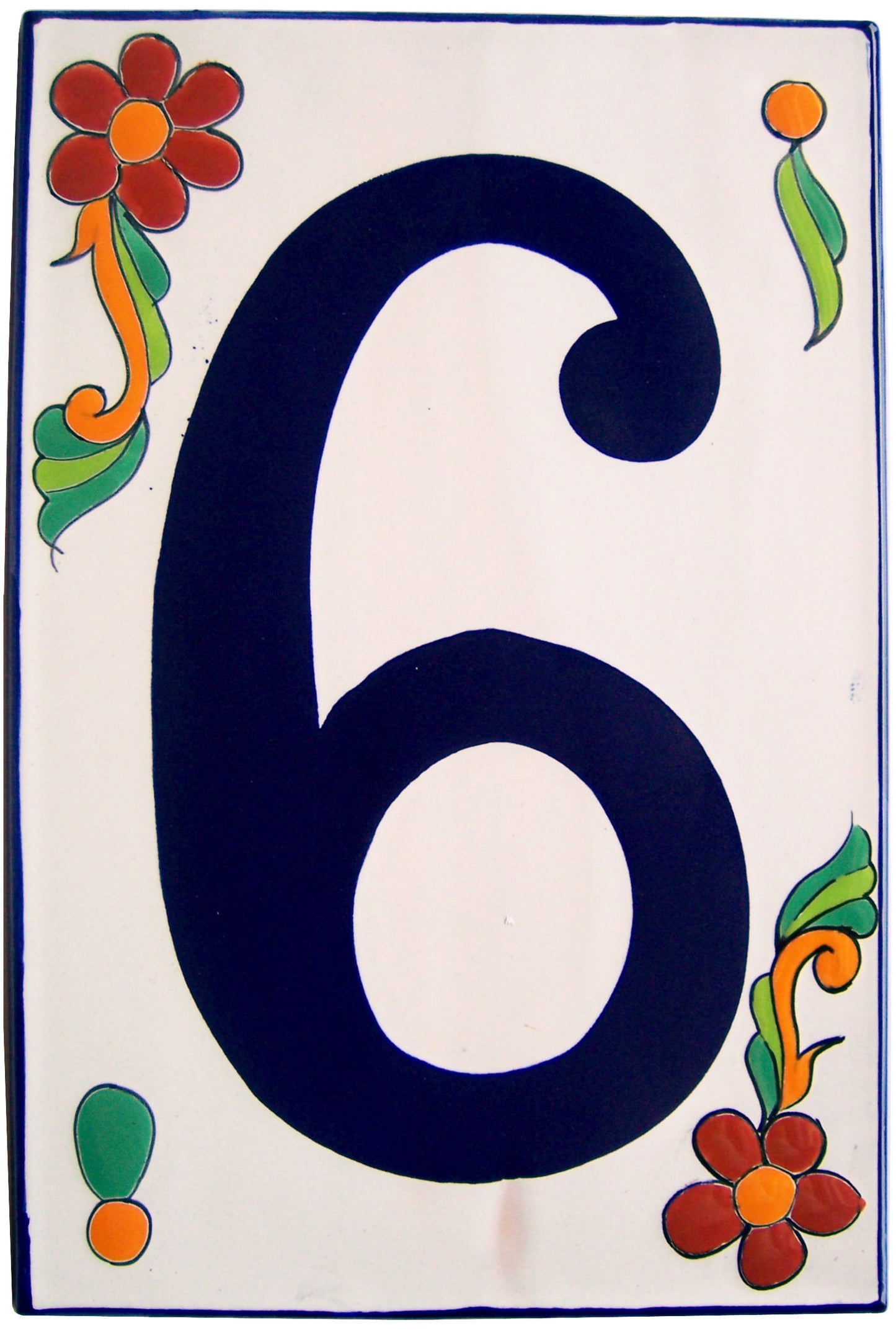 Big Talavera Ceramic Building Numbers
