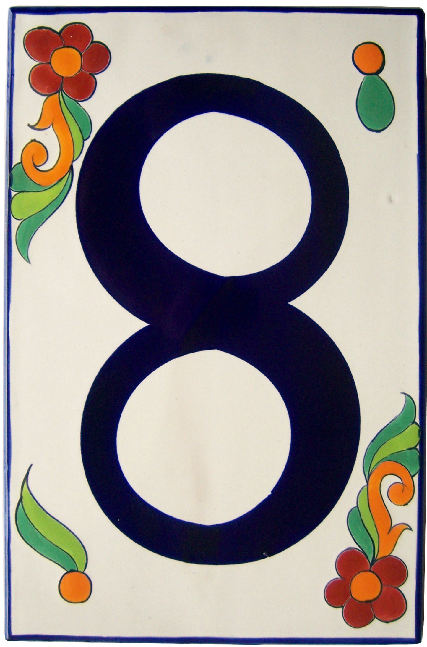 Big Talavera Ceramic Building Numbers