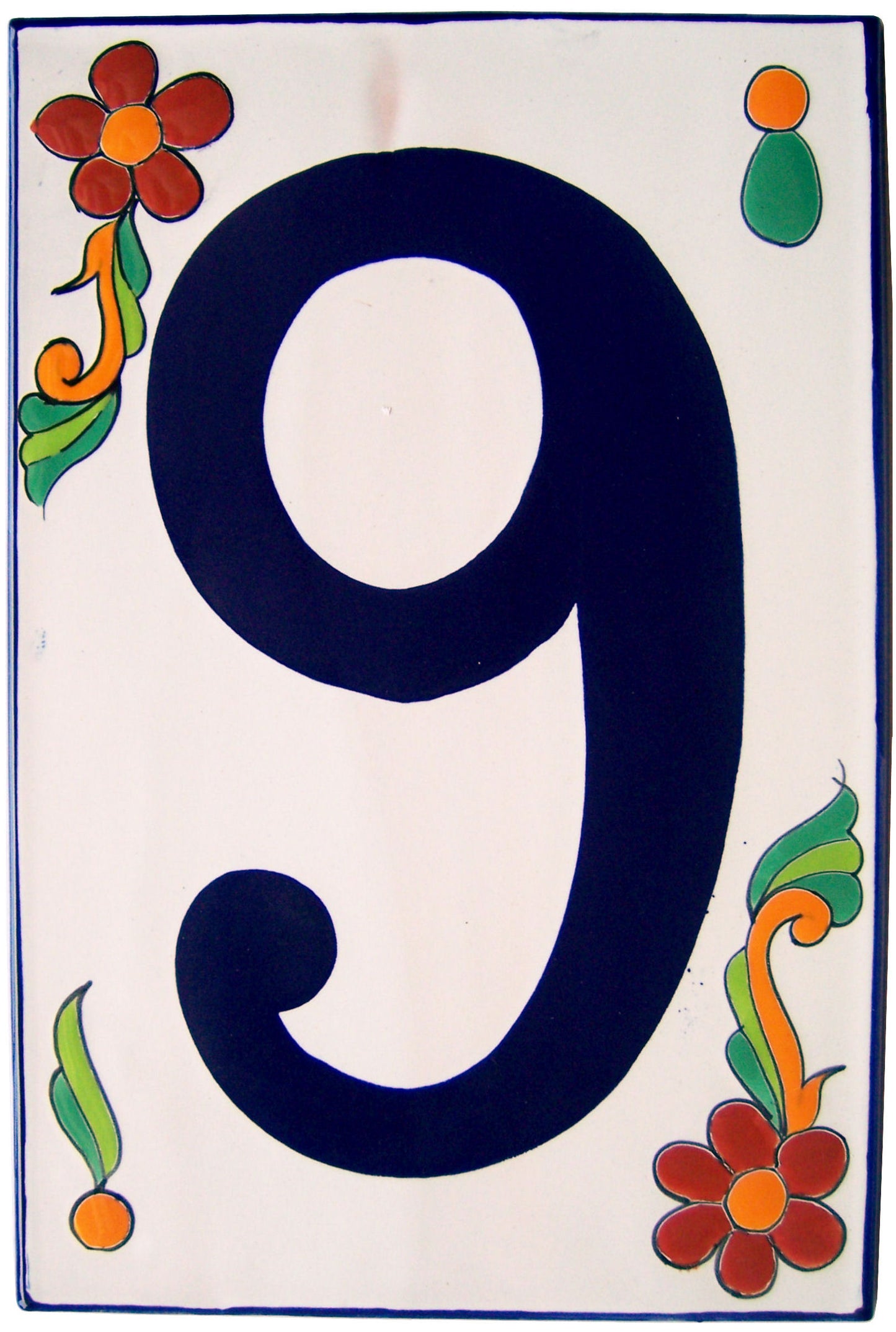 Big Talavera Ceramic Building Numbers