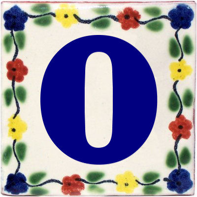 Bouquet Talavera Clay House Letters