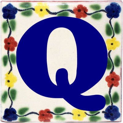Bouquet Talavera Clay House Letters