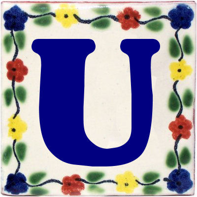Bouquet Talavera Clay House Letters