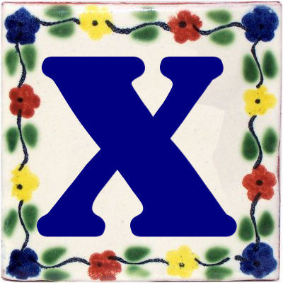 Bouquet Talavera Clay House Letters
