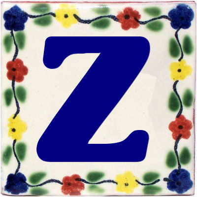 Bouquet Talavera Clay House Letters