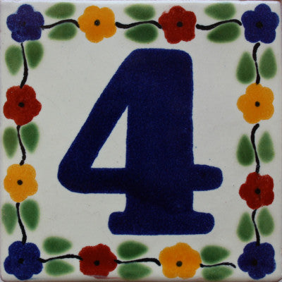 Bouquet Talavera Tile Numbers