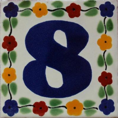 Bouquet Talavera Tile Numbers