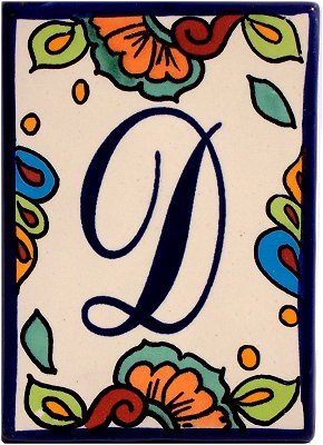 Hacienda Talavera Tile Letters