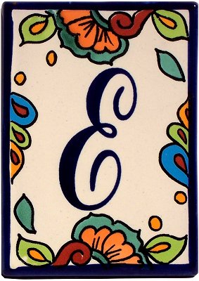 Hacienda Talavera Tile Letters