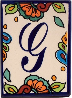 Hacienda Talavera Tile Letters